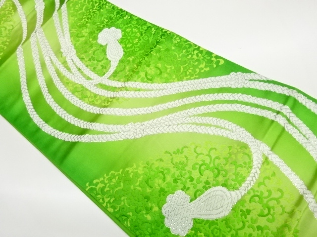 JAPANESE FUKURO OBI / WOVEN FLOWER CREST